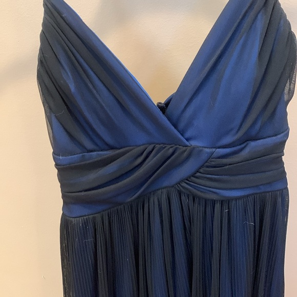 Intrigue size 4 gorgeous blue with high waist and Overlay skirt - Picture 2 of 6